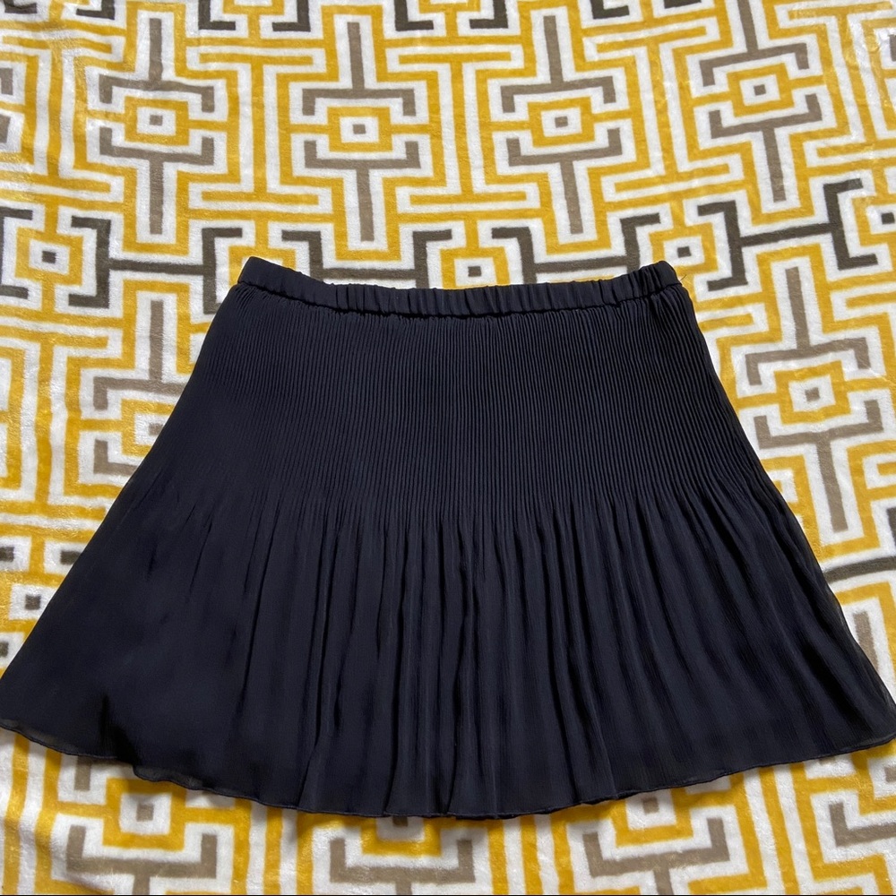 Zara Tarafluc Black Mini Skirt Womens Pleated L